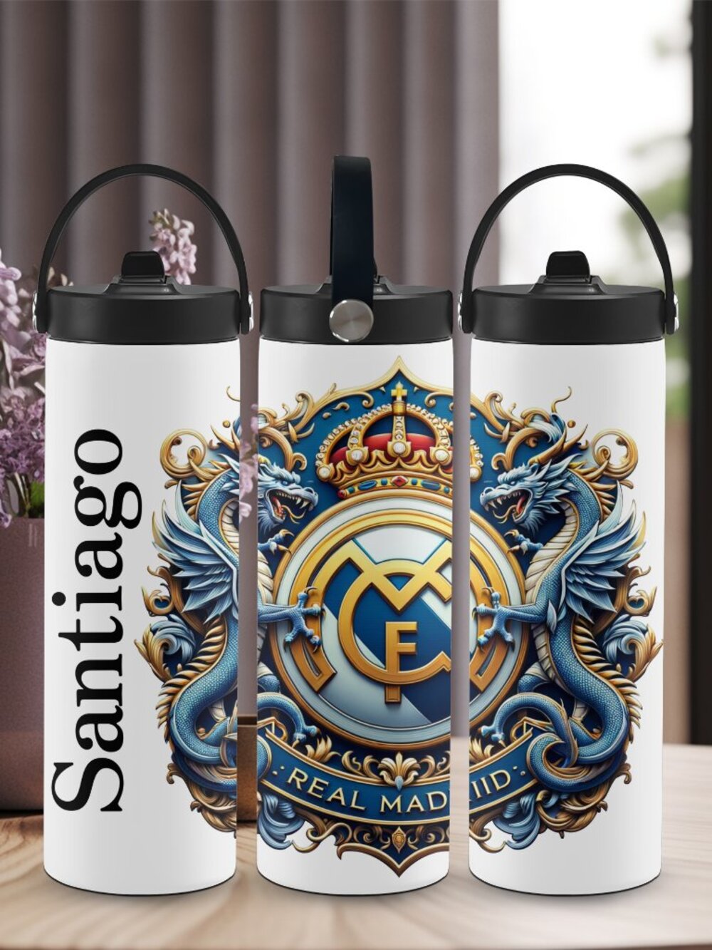 Real Madri Soccer Tumbler, Custom Name (optional) Mug, Gift For Him